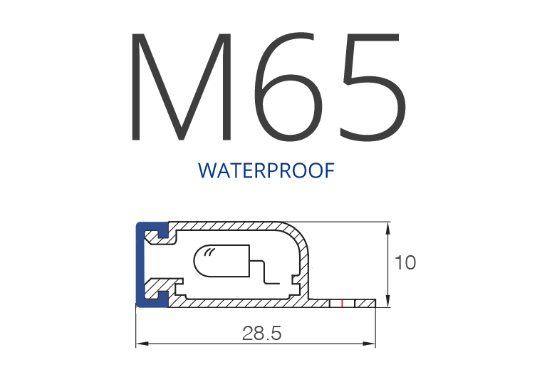 M65 DOOR DETECTOR - WATERPROOF - WECO - PROFILE