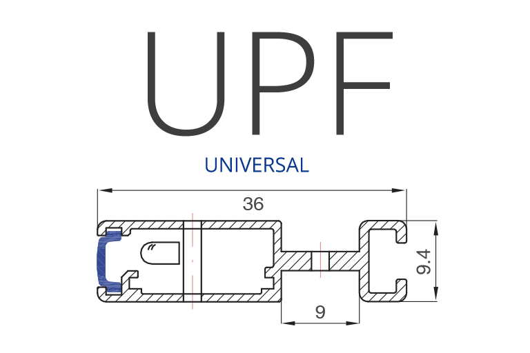 UPF DOOR DETECTOR - UNIVERSAL - WECO - PROFILE