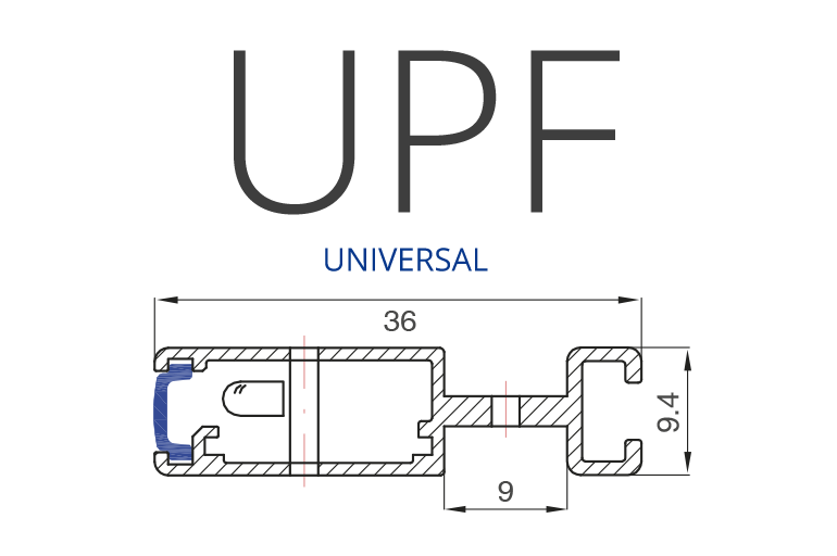 UPF DOOR DETECTOR - UNIVERSAL - WECO - PROFILE