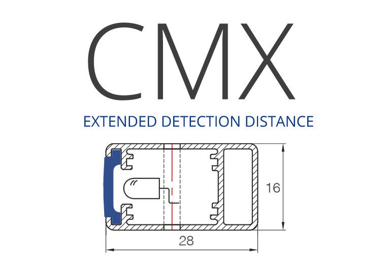 CMX DOOR DETECTOR - EXTENDED DETECTION DISTANCE - WECO - PROFILE