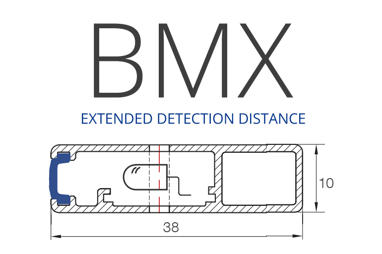DOOR DETECTOR - BMX SERIES - EXTENDED DETECTION DISTANCE - WECO - PROFILE