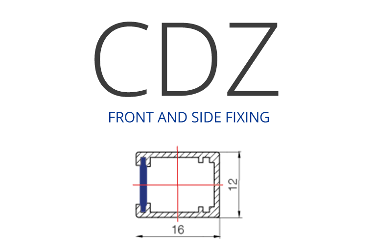 CDZ DOOR DETECTOR - FRONT AND SIDE FIXING - WECO - PROFILE