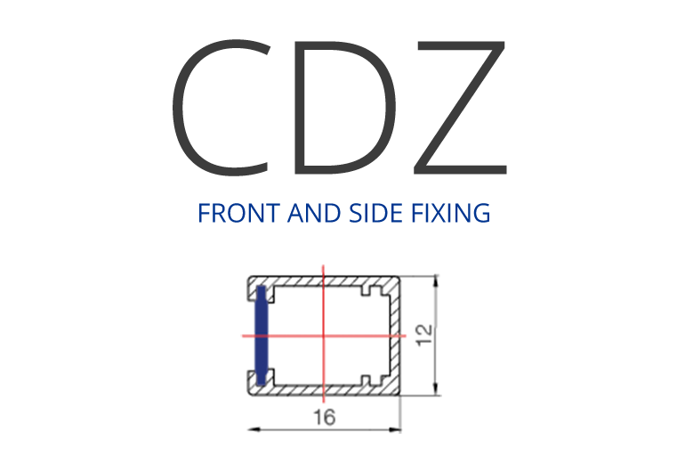 CDZ DOOR DETECTOR - FRONT AND SIDE FIXING - WECO - PROFILE